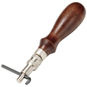 Kyoshin Elle Japanese Leathercraft Hand Sewing Tool Adjustable Leather Edge Stitching Groover, to Create Stitch Lines in Leatherwork Edges