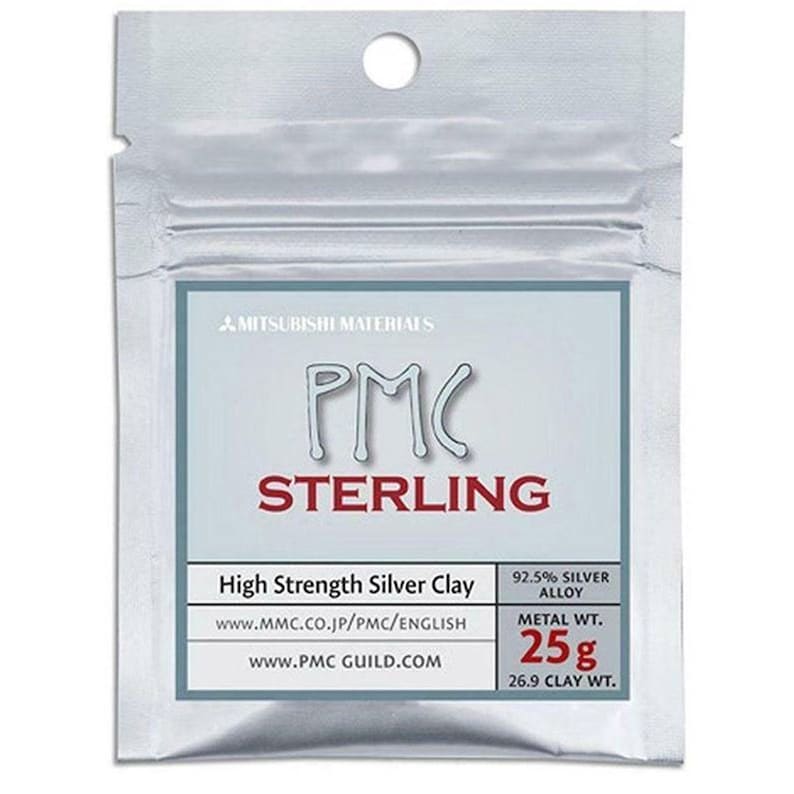 PMC Sterling 25g hochfeste Edelmetall-Ton, mit wiederverschließbarem Behälter, für die Schmuckherstellung imagem 1