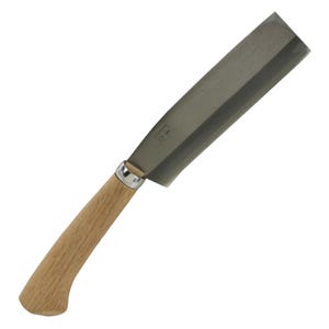 Cuchillo de jardinería Senkichi SGKN-6OD de 165 mm con doble bisel, machete japonés Nata, con funda para la hoja, para podar y partir leña.