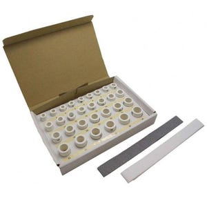 x30 Reusable Ceramic Ring Sizing Pellets Firing Silver Art Clay Rings 20mm