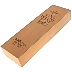 King Deluxe Stone 1000 Grit Grade Medium Grain General-Purpose Japanese Sharpening Whet Stone 20.7cmx6.6cmx3.4cm, to Sharpen & Hone Knives