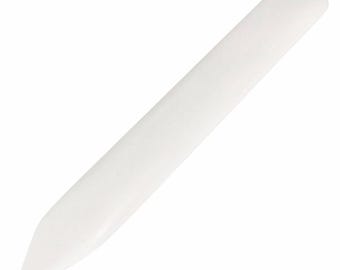Leathercraft Burnishing Tool 145mm Cattle Bone Folder Leather Edge Slicker and Creaser, for Leatherworking and Papercrafts