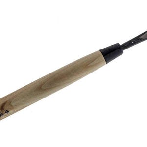 Michihamono Holzschnitzwerkzeug Groß 18 mm Tsuki Nomi Gerade Holzschnitzerei Flach U Gouge, mit Holzgriff, für die Holzbearbeitung