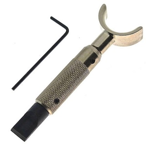 Kyoshin Elle 11mm Leathercraft 11mm Adjustable Deluxe Medium Leather Carving Swivel Knife, with Blade & Allen Key, for Leather Decorating