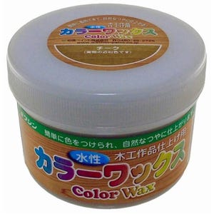 Washin Paint Cire de couleur 200 g Finition du bois à base d'eau pour sculpture sur bois Teck brun clair Pâte de coloration japonaise à séchage rapide, pour le travail du bois
