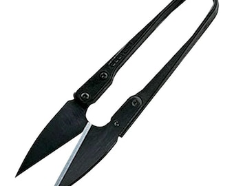 Clover Nigiri Basami Scissors 105mm Blade, Comfortable Grip, Sharp Thread Cutting Shears for Precise Fabric Cuts and Trimming