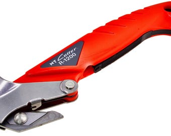 NT Cutter R-1200P Industrial Package Opener with Hook Blade & Safety Guard
