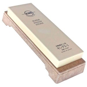 King S-1 6000 Grit Super Finish Stone Japanese Sharpening Whetstone Cutting Tools Sharpener, for Honing Knives & Crafting Blades
