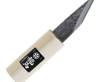 Umebachi Ryoma Woodworking Tool 90mm Japanese Yokote Kogatana Wood Carving Knife, with Blade Sheath, for Whittling & Cutting