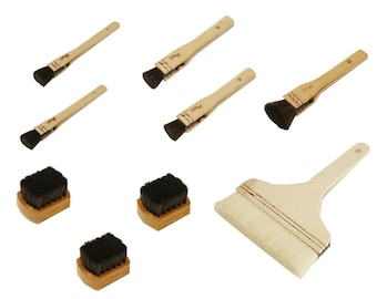 Michihamono-houtbewerkingsgereedschap 9-delig houtsnijwerk Traditionele houtsnededruk Inktborstelset, om verf uit te smeren en papier te bevochtigen