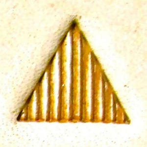 Craft Sha Leathercraft Carving Stamping Tool 9x9mm B962 Matting Triangle Beveller Pattern Custom Leather Stamp, for Leatherworking