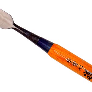 Michihamono Träsnideriverktyg 24 mm B-8 Japansk Träbearbetningsplatt Snickarhylsa, med Ekträhandtag, för Träsnideri