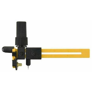 Olfa Japanisches Schneidwerkzeug 18 mm CMP-3 Verstellbarer Rollkompassschneider zum Schneiden von Kreisen in Leder & Stoff