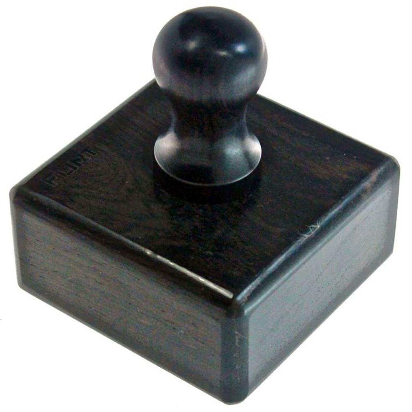 Set Di 3 Utensili In Legno Per Rifinitura Pelle - Asta Rotonda, Piatta E Torta - Faggio Ed Ebano Per Lucidatura E Brunitura