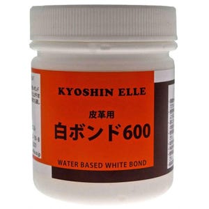 Kyoshin Elle 600 Grade Leathercraft Strong Glue Max Cement Water Based Leatherwork White Bond Adhesive 180ml, for Joining Leather & Hardware
