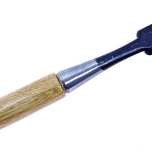 Topman japanskt träsnideriverktyg 24 mm rak kant träbearbetning platt snickarhylsa, med bågformat trähandtag, för träsnideri