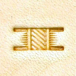 Craft Sha Leathercraft 4mmx6mm X500-2 Basket Weave Pattern Leather Carving Stamping Tool Custom Shaped Leatherworking Stamp