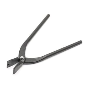 Kyoshin Elle Klemm-Werkzeug-Schlitzbacken-Zange 195mm Stahl Leathercraft Snap Setter zum Pressen von Segma Snaps und Magnetverschlüssen ohne einzubeulen
