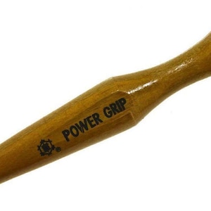 Herramienta para tallar madera y PMC Mikisyo Power Grip, microcuchillo cincel de 1 mm, gubia en U para carpintería con mango de madera para tallar detalles en carpintería.