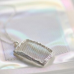 Mitsubishi Materials Trading PMC Pure Silver Wire Mesh Sheet SM15 60x60x1.5mm, with 0% Shrinkage, for Jewelry Making image 2