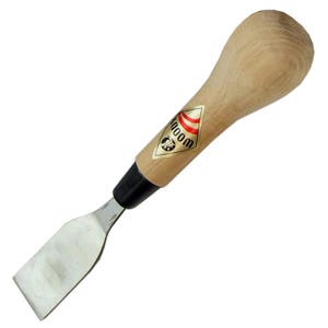 Michihamono Wood Carving Tool Japanese Woody 24mm Straight Edge Flat Woodworking Chisel, with High Speed Steel Blade, for Woodcarving