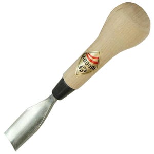 Michihamono Woodcarving Hand Tool Woody Chisel Large 24mm Straight Wood Carving U Gouge, with High Speed Steel Blade, for Woodworking