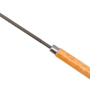 Lima de madera Tsubosan CM-3 redonda de 100 mm para carpintería, con mango de madera, para dar forma y alisar madera de grano medio.