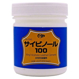 Craft Sha Leathercraft 150ml 100 Vinyl Acetate Leather Cement Flexible Clear Glue Adhesive, for Joining & Gluing Edges in Leatherwork