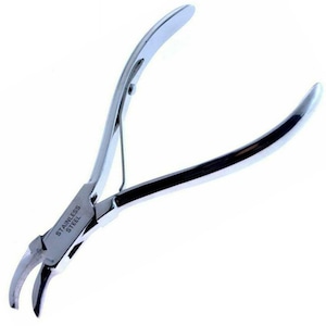 P.Tool Precision 130mm Japanese Stainless Steel Jewellers Spring Loaded Bent Nose Pliers, for Wire Craft & Jewelry Making