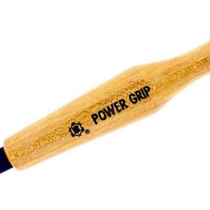 Herramienta japonesa Mikisyo Power Grip PMC para tallado de madera, gubia en U plana de 9 mm, cincel para tallado de madera con mango de madera para carpintería