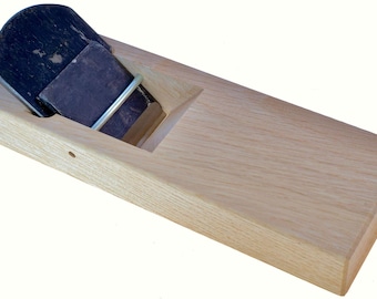 Souichirou Japanese Mini Kanna Wood Plane 42mm SK-5 Steel Blade Carpentry Tool for Trim Planing, Edge Smoothing and Joinery Woodworking