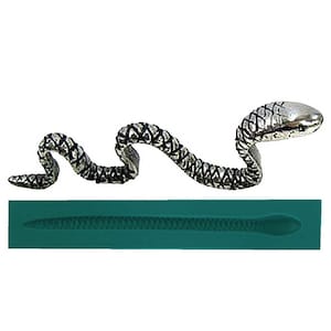 PMC Precious Metal Clay Silver Jewelry Making Snake Shaped Silicone Push Mold 115x5mm, for Creating Rings & Pendants image 2