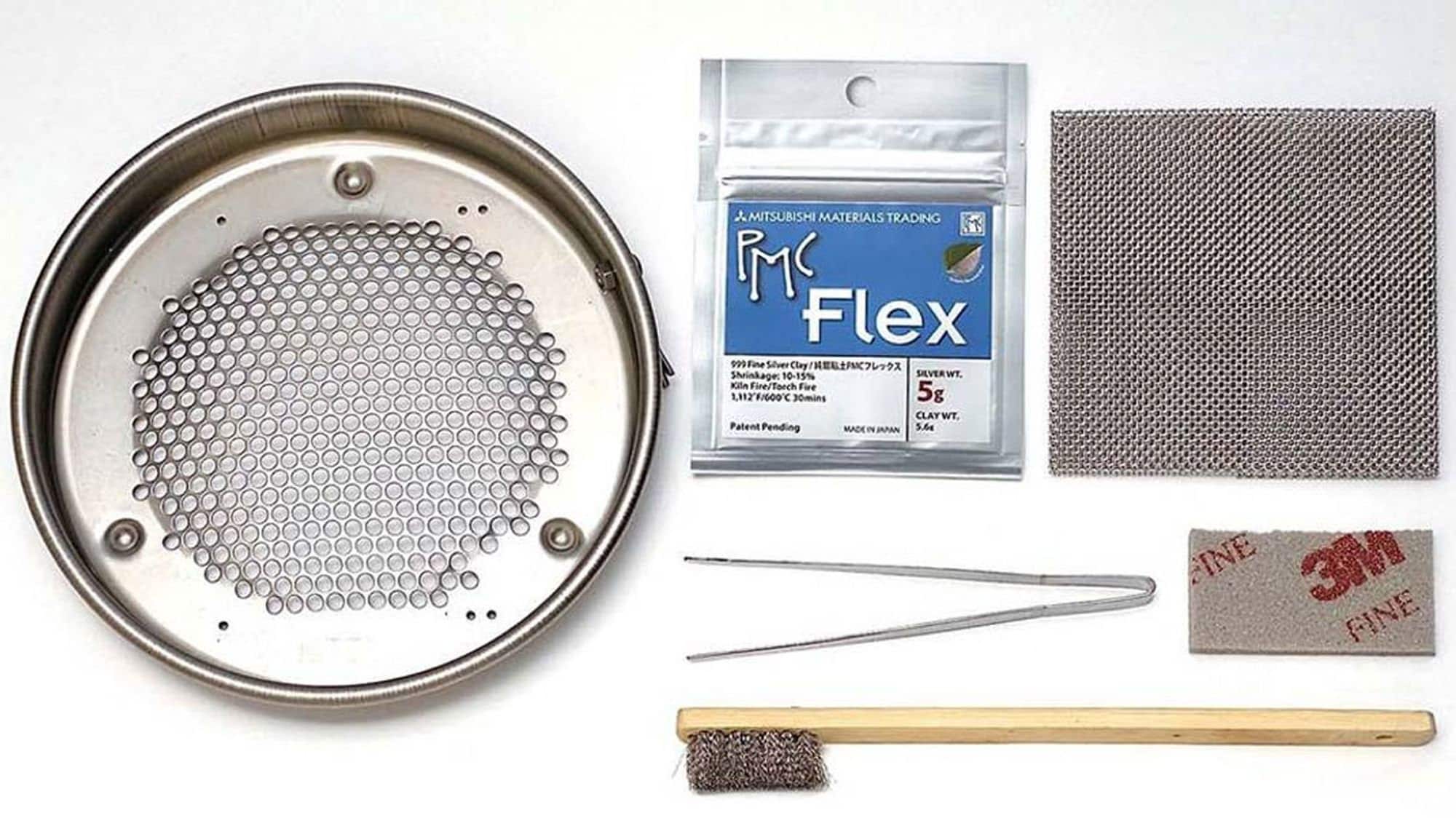 PMC Flex Mini Pot Starter Kit with DVD Hand Made Kit Pure Silver Clay