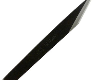 Mikisyo-handje voor houtbewerking 50 mm Yasuki-staal Japans mes met snijwerk en houtsnijwerk, met siliconen schede, om hout op te ruwen