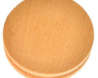 Leathercraft Round Wood Edge Slicker to Burnish the Edge of Leather, for Smoothing & Polishing Leather Edges