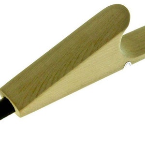 Mikisyo Mirakuru Black U Gouge 12mm Japanese Premium Wood Carving Knife, with White Oak Handle, to Carve Hollows & Flutes in Woodworking