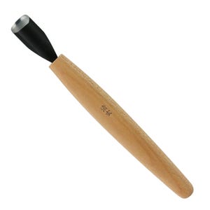 Seigen No. 7 Japanese Wood Carving Tool 15mm Round U Gouge for Woodworking, with Blue Paper Steel Blade, for Woodworking & Printmaking
