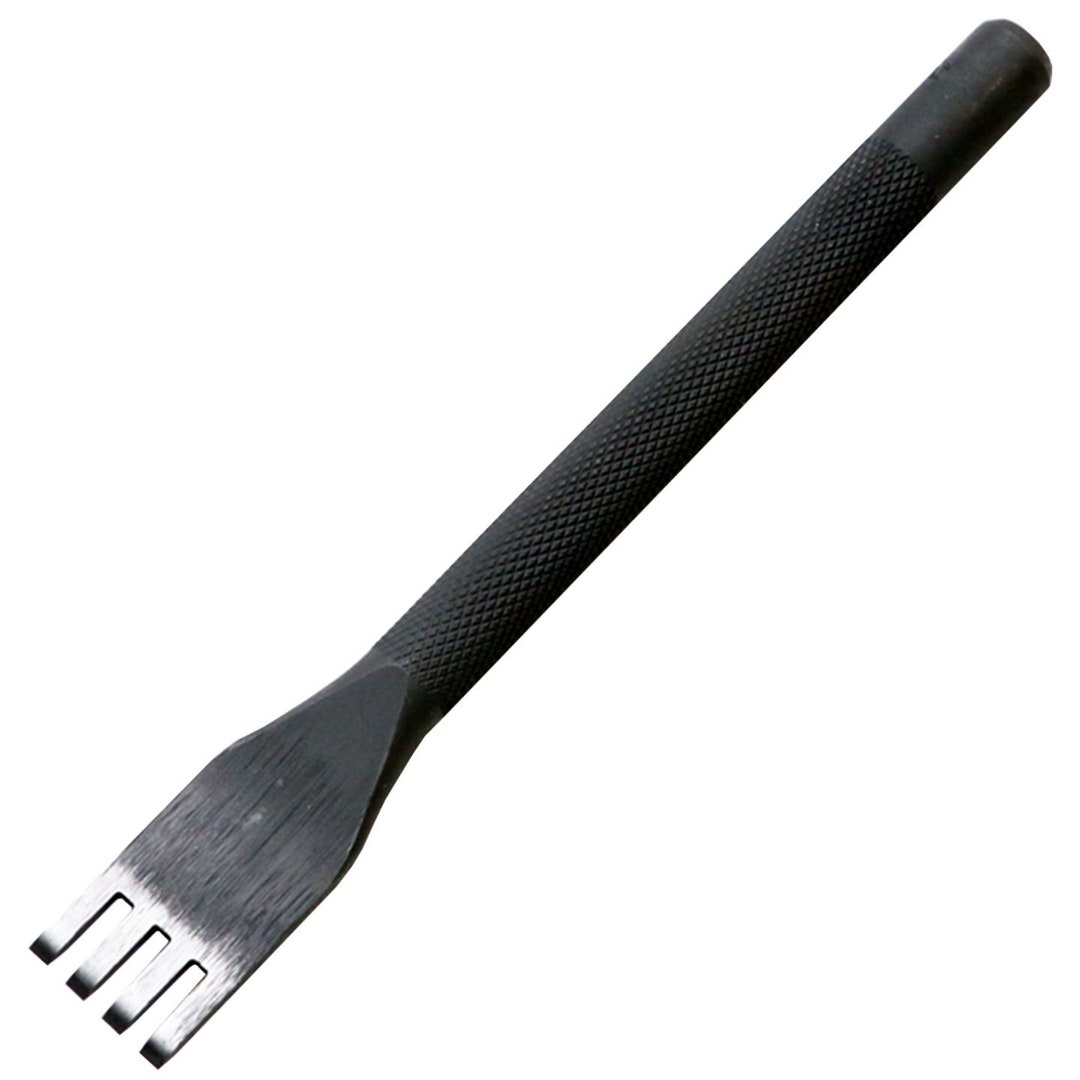 Seiwa Deluxe Leathercraft Thonging Chisel 4x2mm Leather Lacing Hole