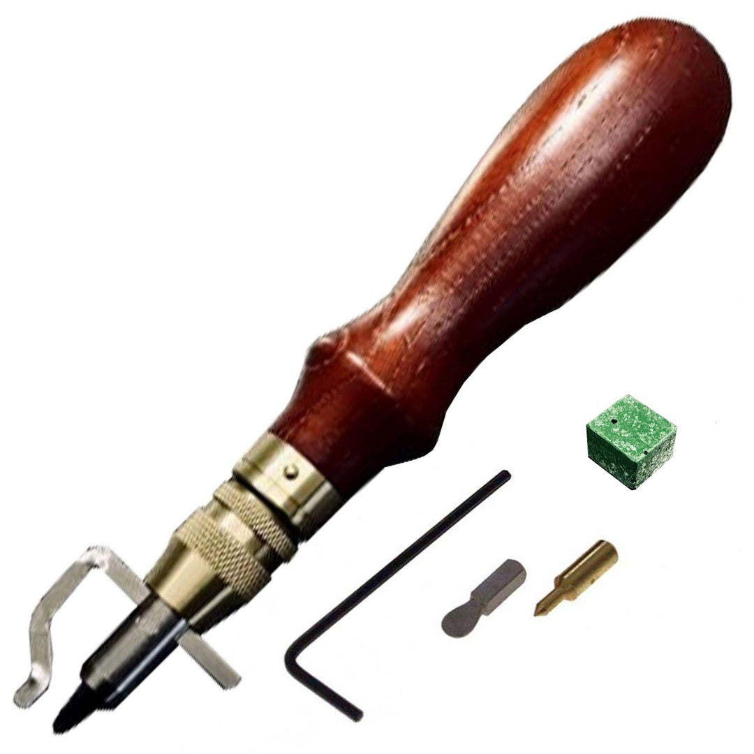 Oka Special Pro Stitch Groover Mahogany Adjustable Leathercraft Sewing ...