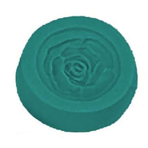 Stampo a pressione in silicone per ciondolo a forma di rosa in argilla di metallo prezioso PMC, argento, 20 mm, per la creazione di gioielli