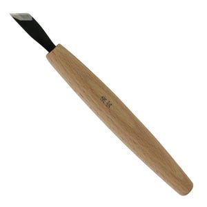 Seigen Nr. 11 Japanisches Holzschnitzwerkzeug Kiridashi 9 mm Skew Meißel Holzbearbeitung, mit Klinge aus blauem Papierstahl, für Holzbearbeitung und Druckgrafik