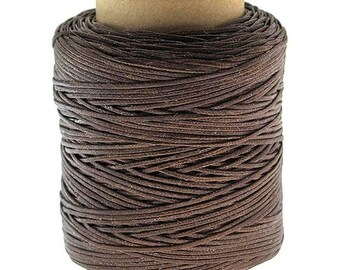 Seiwa Ledernähgarn 0,8 mm Braun 100 m Gewachstes Polyester Lederhandwerksgarn