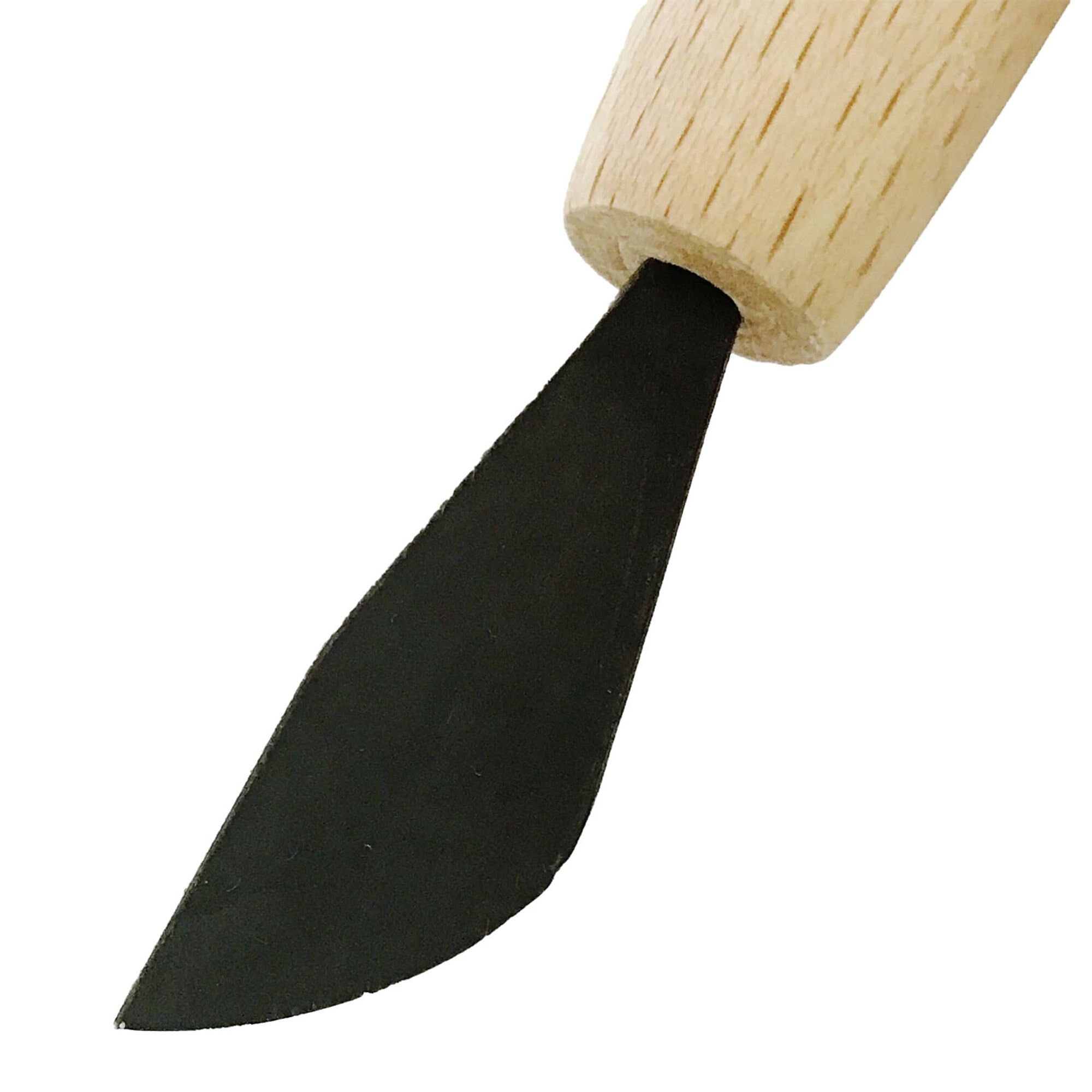 Michihamono Specialized Japanese Wood Carving Tool 35mm Double Bevel Whittling Knife, with High-Speed Steel Blade, for Woodworking