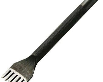 Perforadora de cuero Craft Sha Leathercraft de 6 x 2 mm con puntada de diamante