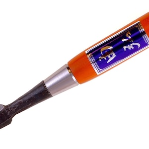 Yoshihiro Symmetrical 35mm Blade Kiridashi Handcrafted Japanese Woodworking Knife for Wood Carving & Woodwork, Durable Socket Chisel design