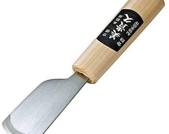 Kyoshin Elle Japanese Leathercraft Tool 36mm Utility Leather Skiving Knife Rounded French Curved Blade, to Cut & Skive Leatherwork