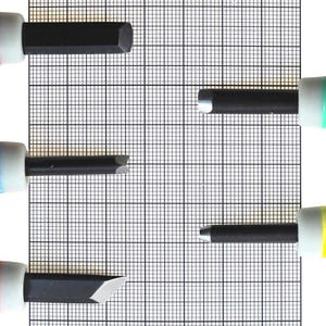 Juego de herramientas básicas para tallar madera Michihamono de 5 piezas con código de colores: gubias y cinceles japoneses para trabajar la madera, con mango de goma. imagen 3