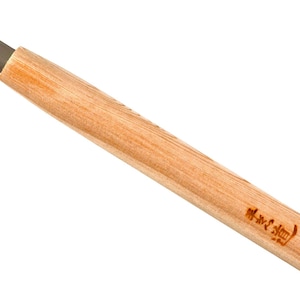 Michihamono 日本製木彫り道具 12mm 浅型U字ガウジ 木製ハンドル付き 木工で表面を滑らかに