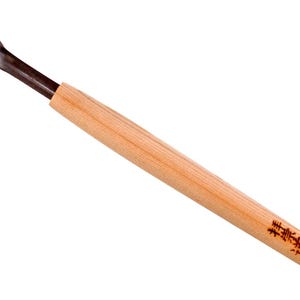 Michihamono Tendo 浅いU字型ガウジ 18mm 木彫り用ノミ 高速鋼木工工具 1.6mm厚刃で木工品を滑らかに削り出す