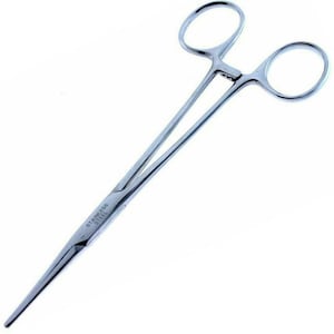 Pinzas de precisión de acero inoxidable para joyeros de punta larga de 15 mm, con 3 ganchos de bloqueo, para sujetar objetos en joyería y artesanía con alambre.